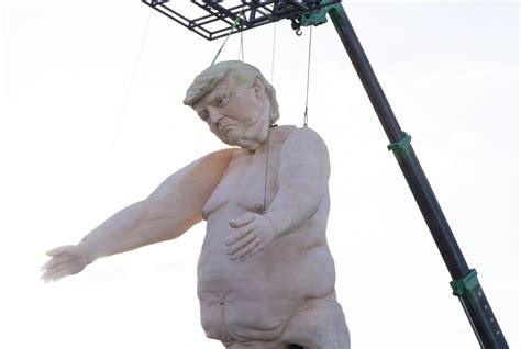 dior tshirt gold naked statue|Giant Naked Donald Trump Statue Sparks MAGA Fury: 'Despicable'.